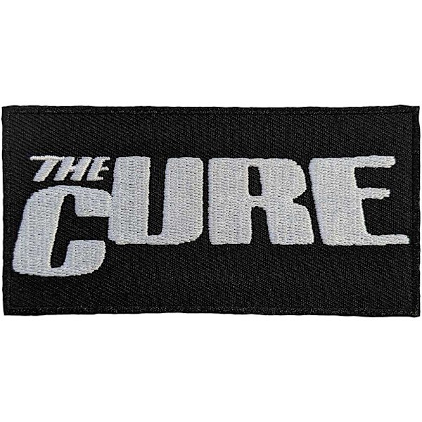 The Cure vävd logotyp strykjärnsmärke One Size Svart/Vit Black/White One Size