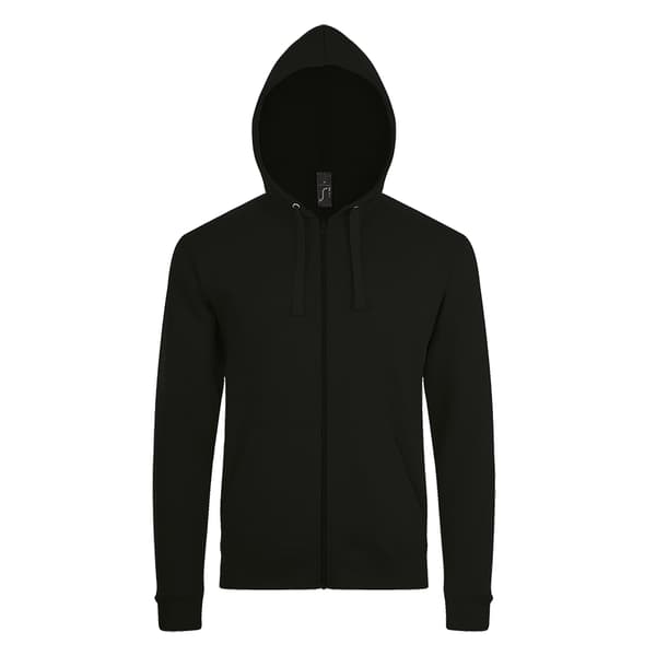 SOLS Herr Stone Zip Up Plain Hoodie M Röd Red M