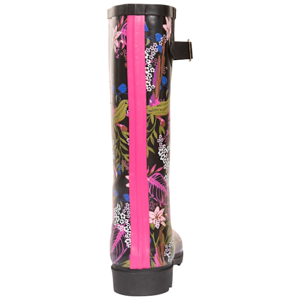 Trespass Elena Floral Wellingtonstövlar för damer, 7 UK, svart Black/Green Print 7 UK