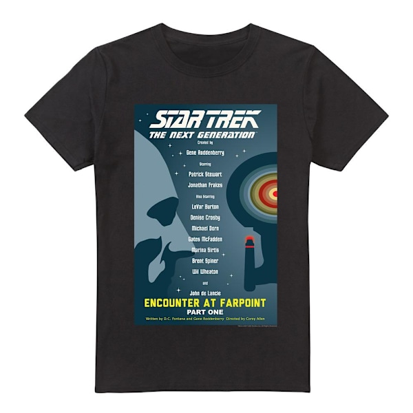 Star Trek Herr The Next Generation Säsong 1 Avsnitt 1 T-Shirt 4 Black 4XL