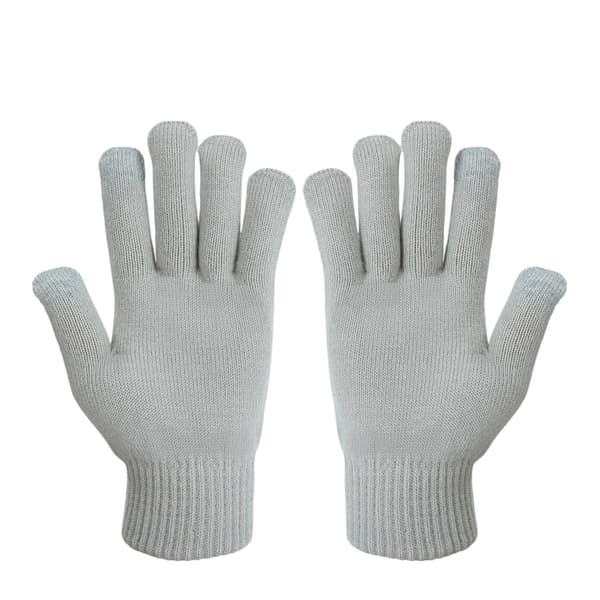 Slazenger Unisex vuxna stickade handskar One Size grått tryck Grey Print One Size