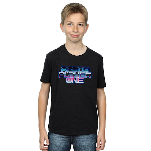 Ready Player One Boys Gradient Logo T-Shirt 12-13 år Svart Black 12-13 Years