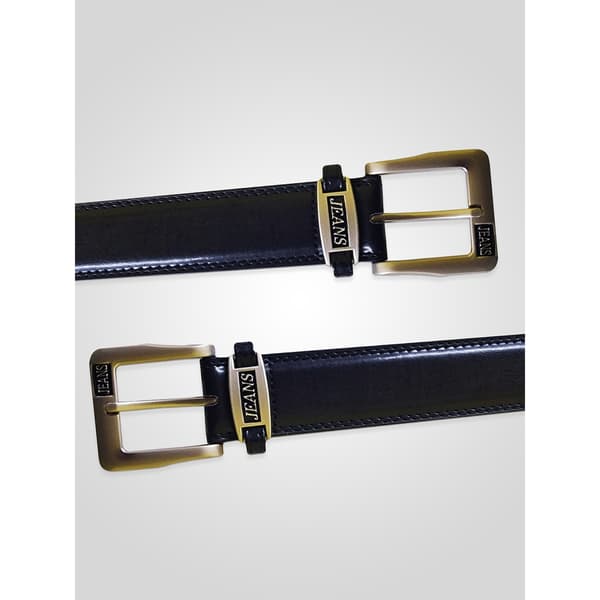 Duke Herr D555 Kenny Bälte i Limmat Läder, Midja, 64 Svart Black 64