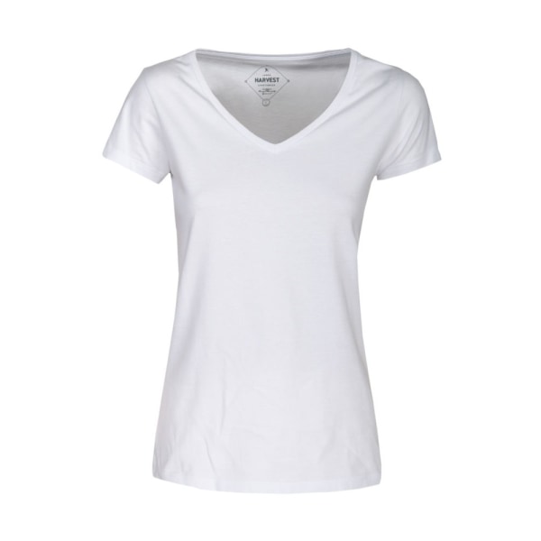 James Harvest Whailford T-shirt med V-ringad dam/dam M Vit White M