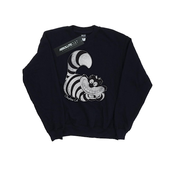 Disney Dam/Kvinnor Alice i Underlandet Mono Cheshire Cat Tröja Black XL