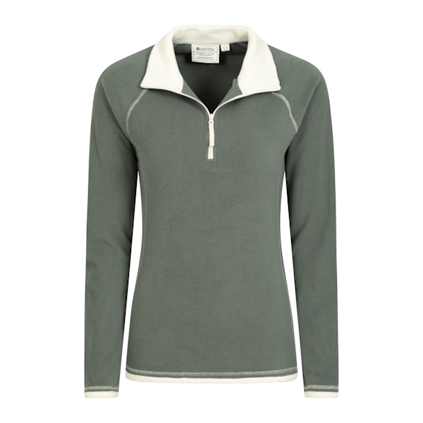 Mountain Warehouse Womens/Ladies Montana Half Zip Fleece Top 20 Dark Green 20 UK
