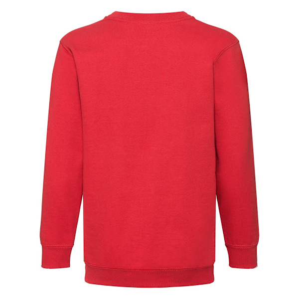 Fruit Of The Loom Kids Unisex Classic 80/20 Set-In Sweatshirt 3 Red 3-4