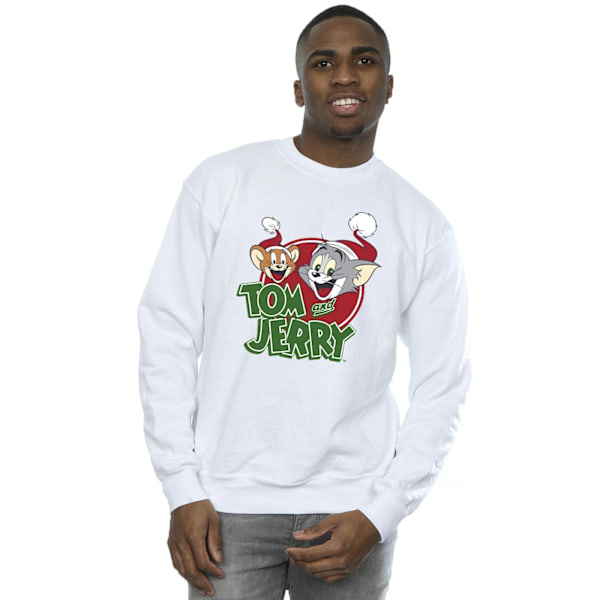 Tom And Jerry Julmössa Logo Sweatshirt 4XL Vit White 4XL