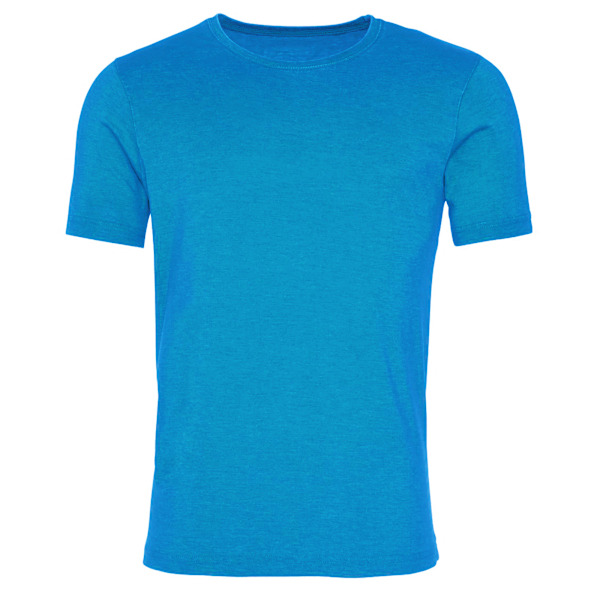 AWDis Mens Washed T-shirt Extra Small Washed Saphire Blue Washed Saphire Blue Extra Small