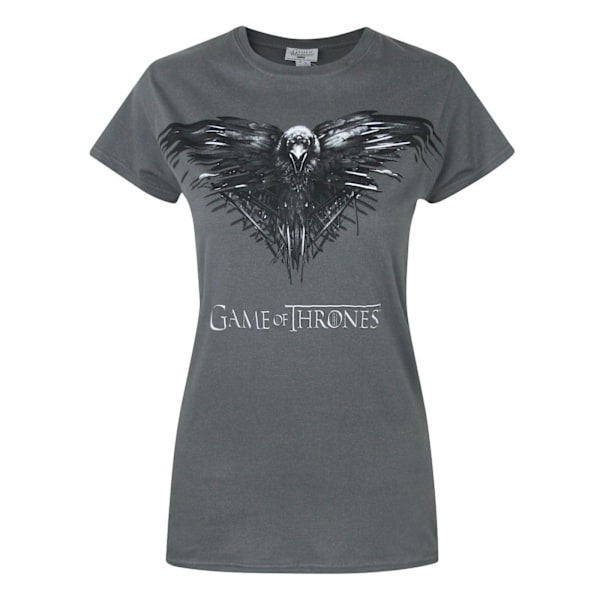 Game Of Thrones Dam/Damer Three Eyed Raven T-Shirt L Charco Charcoal L
