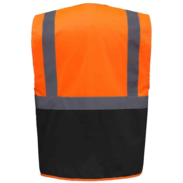 Yoko Unisex Adult Executive Hi-Vis Waistcoat S Orange/Black Orange/Black S