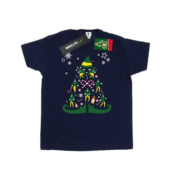 Elf Herr Julgran T-shirt S Marinblå Navy Blue S