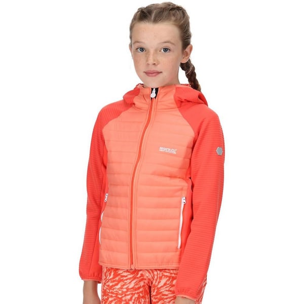 Regatta Childrens/Kids Kielder V Hybrid Insulated Jacket 7-8 år Fusion Coral/Neon Peach 7-8 Years