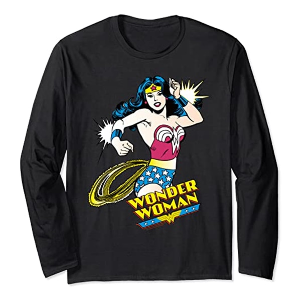 Wonder Woman Girls Lasso bomull T-shirt 12-13 år Svart Black 12-13 Years