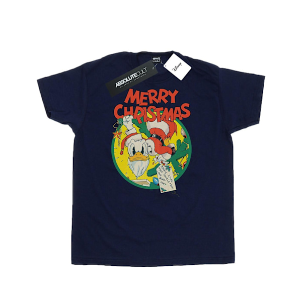Disney Herr Donald Duck God Jul T-shirt XXL Marinblå Navy Blue XXL