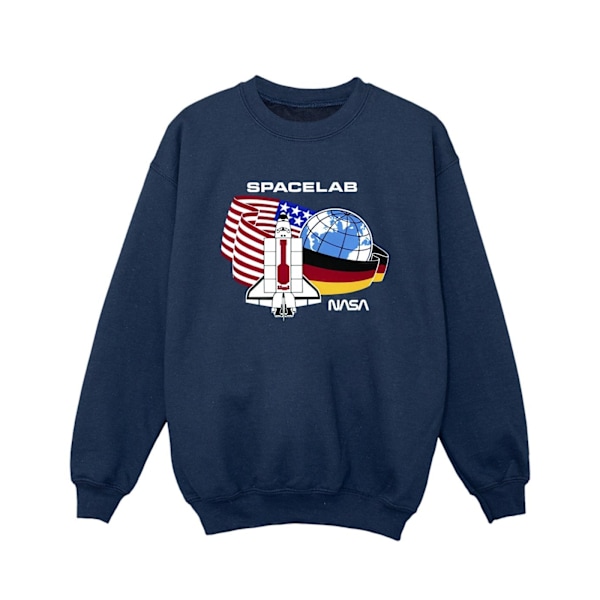 NASA Girls Space Lab Sweatshirt 5-6 år Marinblå Navy Blue 5-6 Years