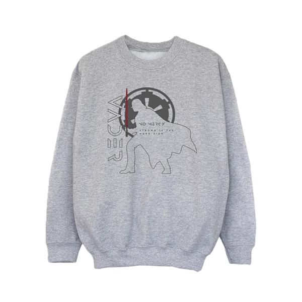 Star Wars: Obi-Wan Kenobi Tjej Vader No Mercy Sweatshirt 12-13 Sports Grey 12-13 Years