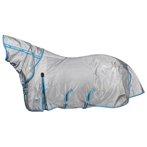 Weatherbeeta Comfitec Hexi Shield Combo Neck Hästflugtäcke 5´ 3 Silver/Teal Blue 5´ 3