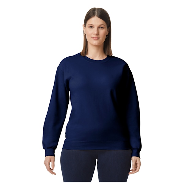 Gildan Softstyle Sweatshirt för män, medelvikt, marinblå, M Navy M