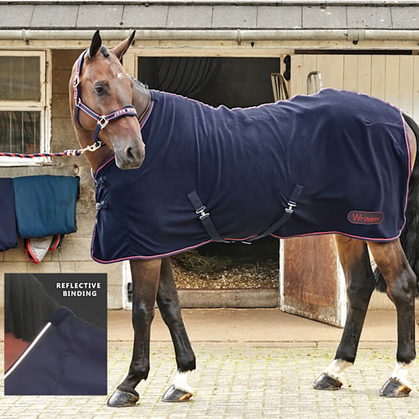 Whitaker Rastrick Fleece Rug 4ft 9in Marinblå/Reflekterande Navy/Reflective 4ft 9in