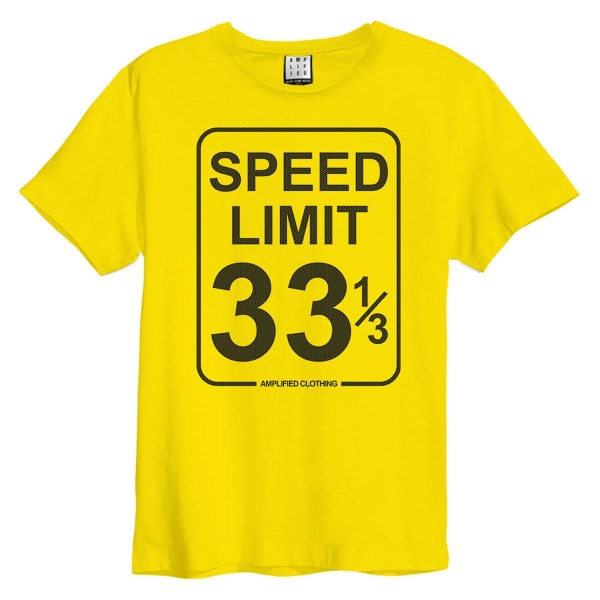 Förstärkt unisex T-shirt med hastighetsbegränsning för vuxna XS Yellow Raven Yellow Raven XS