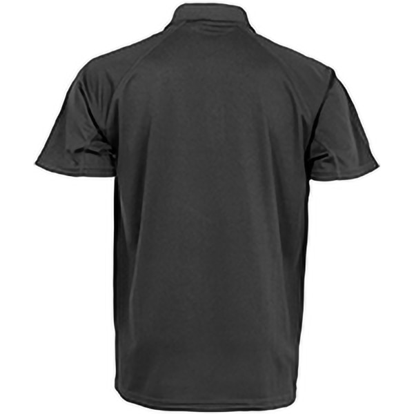 Spiro Impact Mens Performance Aircool Polo T-Shirt M Svart Black M