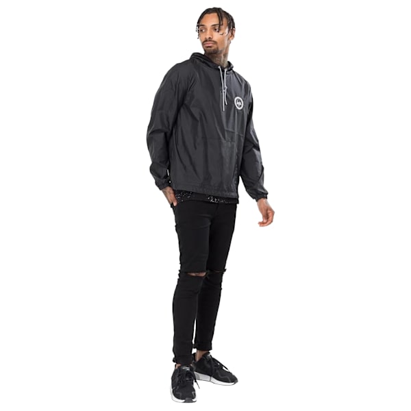 Hype Mens Crest Fishtail Jacka XS Svart Black XS