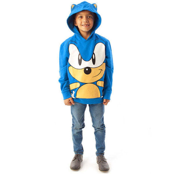 Sonic The Hedgehog Pojkar 3D Öron Hoodie 4-5 År Blå Blue 4-5 Years
