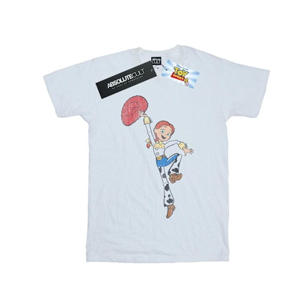 Disney Girls Toy Story 4 Jessie Jump Pose Bomull T-shirt 5-6 år White 5-6 Years