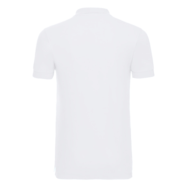 Russell Herr Poloshirt Stretch Kortärmad M Vit White M