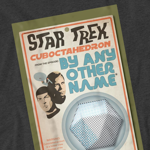 Star Trek Unisex Vuxen The Original Series Avsnitt 51 T-Shirt S Charcoal S