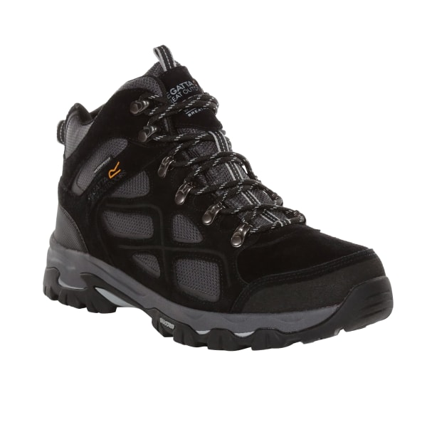 Regatta Mens Tebay Suede Walking Boots 11 UK Black/Granite Black/Granite 11 UK
