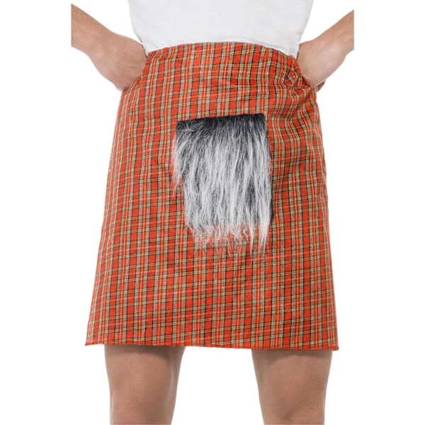 Smiffys Herr Tartan Kilt One Size Röd Red One Size