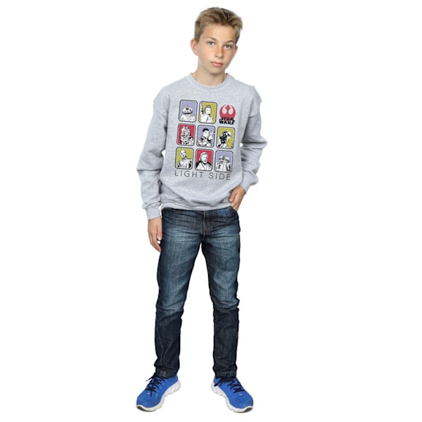 Star Wars The Last Jedi Multi Character Sweatshirt för pojkar 12-13 år Sports Grey 12-13 Years