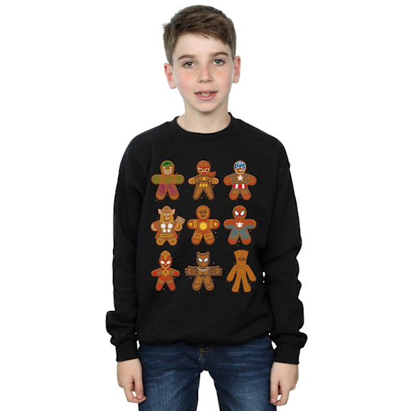 Marvel Boys Avengers Jul Pepparkaka Sweatshirt 12-13 År Black 12-13 Years