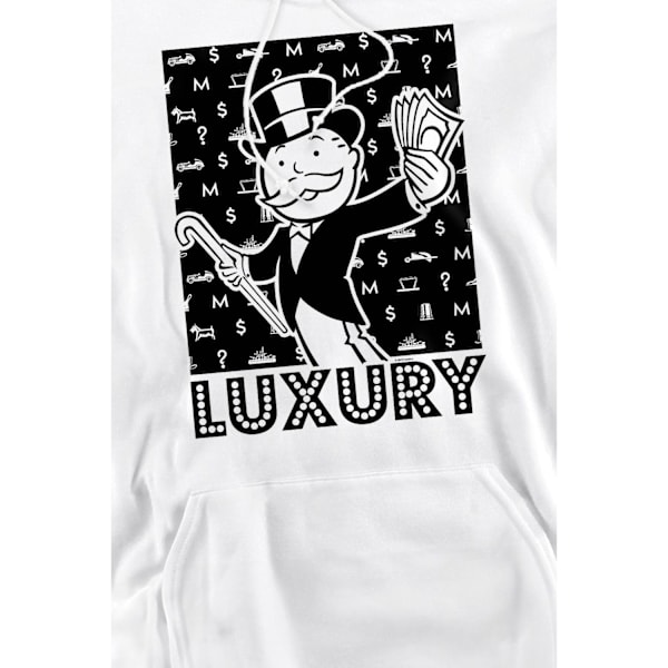 Monopoly Herr Hoodie XXL Vit White XXL
