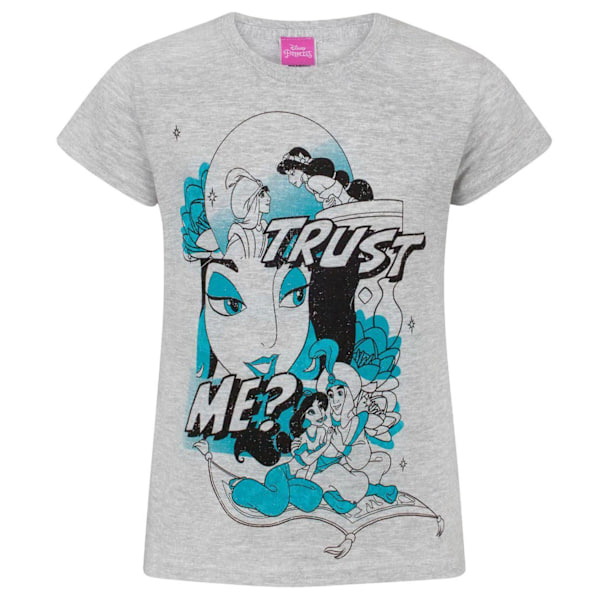Aladdin Girls Trust Me T-Shirt 5-6 år Grå/Blå/Svart Grey/Blue/Black 5-6 Years