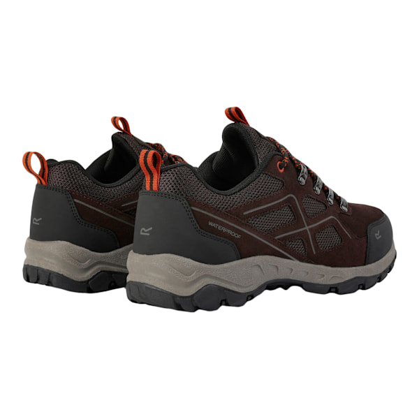 Regatta Vendeavour Suede Low Trainers 6.5 UK Peat/Blaze Orange för män Peat/Blaze Orange 6.5 UK