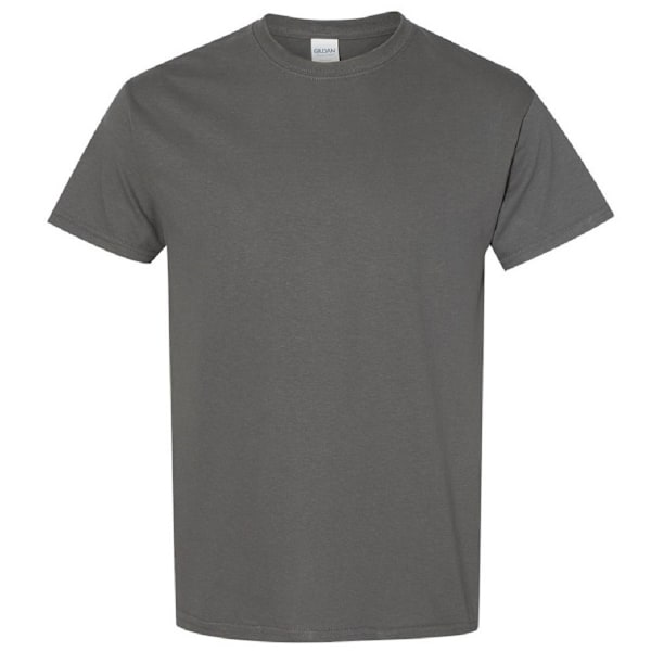 Gildan Herr T-shirt i tung bomull med korta ärmar L Charcoal Charcoal L