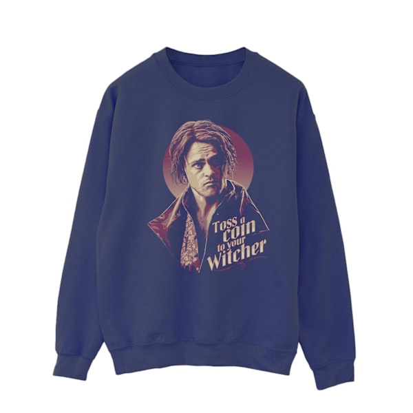 Netflix The Witcher Bard Toss A Coin Sweatshirt M Marinblå Navy Blue M