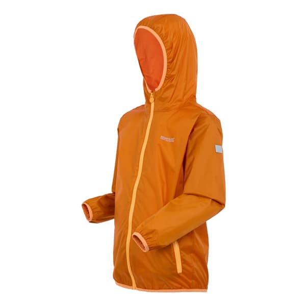 Regatta Great Outdoors Barn/Kids Lever II Packaway Regnjacka Fox/Bright Marigold 15 Years