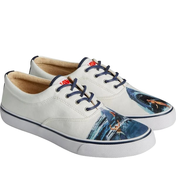 Sperry Mens Striper II CVO Jaws Rawhide Laces Tränare 9 UK Whi White 9 UK