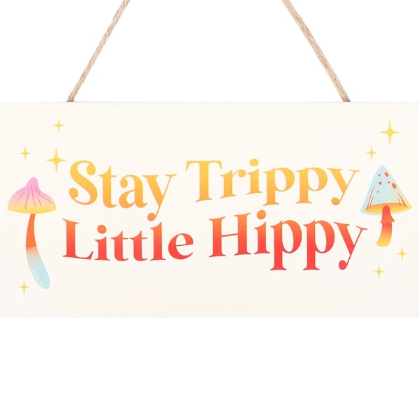 Something Different Stay Trippy, Little Hippy Hängande Skylt En White/Orange/Red One Size