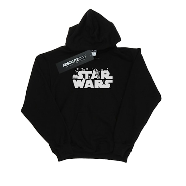 Star Wars Boys Minimalist Logo Hoodie 7-8 år Svart Black 7-8 Years