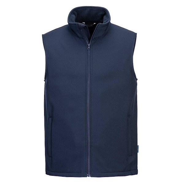 Portwest Unisex Vuxen Print and Promo Dubbellagers Softshell Navy M