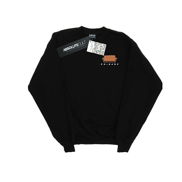 Friends Dam/Damer Soffa Bröst Tryck Sweatshirt M Svart Black M