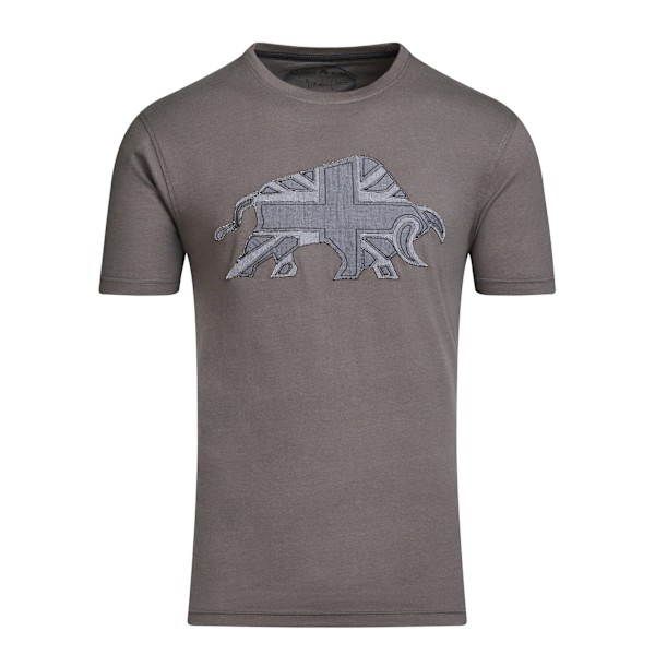 Raging Bull Herr T-shirt med Union Jack-logotyp 5XL Skiffer Slate 5XL