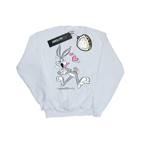 Looney Tunes Dam/Damer Bugs Bunny In Love Sweatshirt L Vit White L