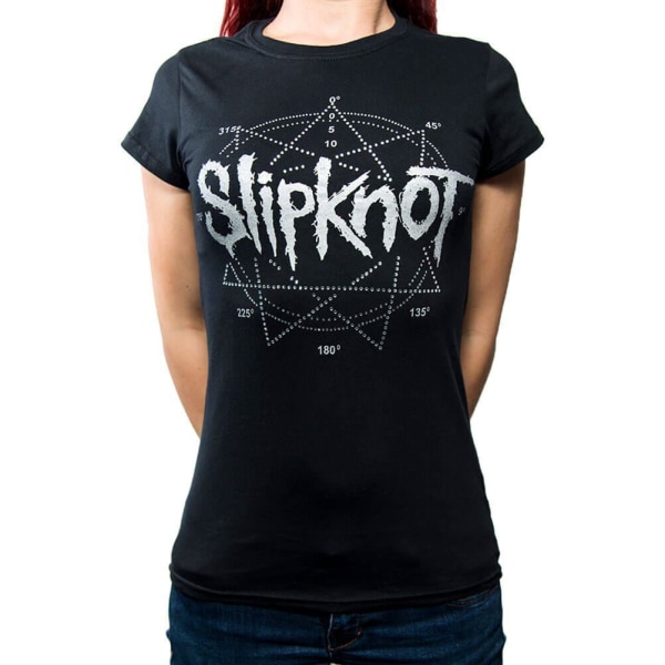 Slipknot Dam/Dam Star Diamante Logo T-Shirt XL Svart Black XL