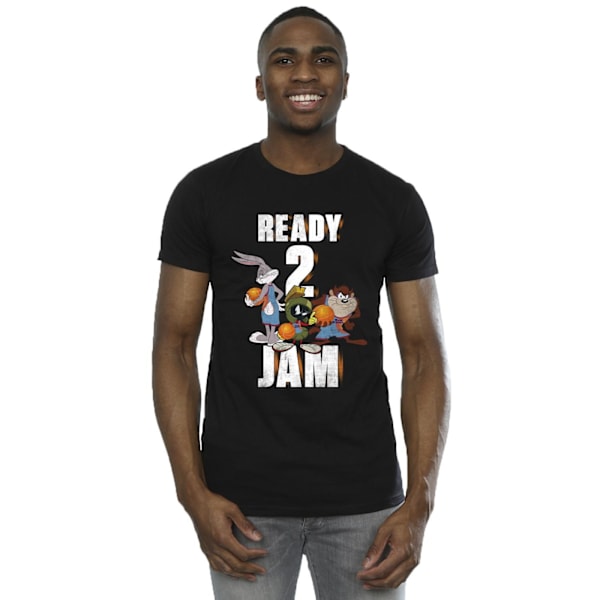 Space Jam: A New Legacy T-shirt för män, Ready 2 Jam, 4XL, svart Black 4XL